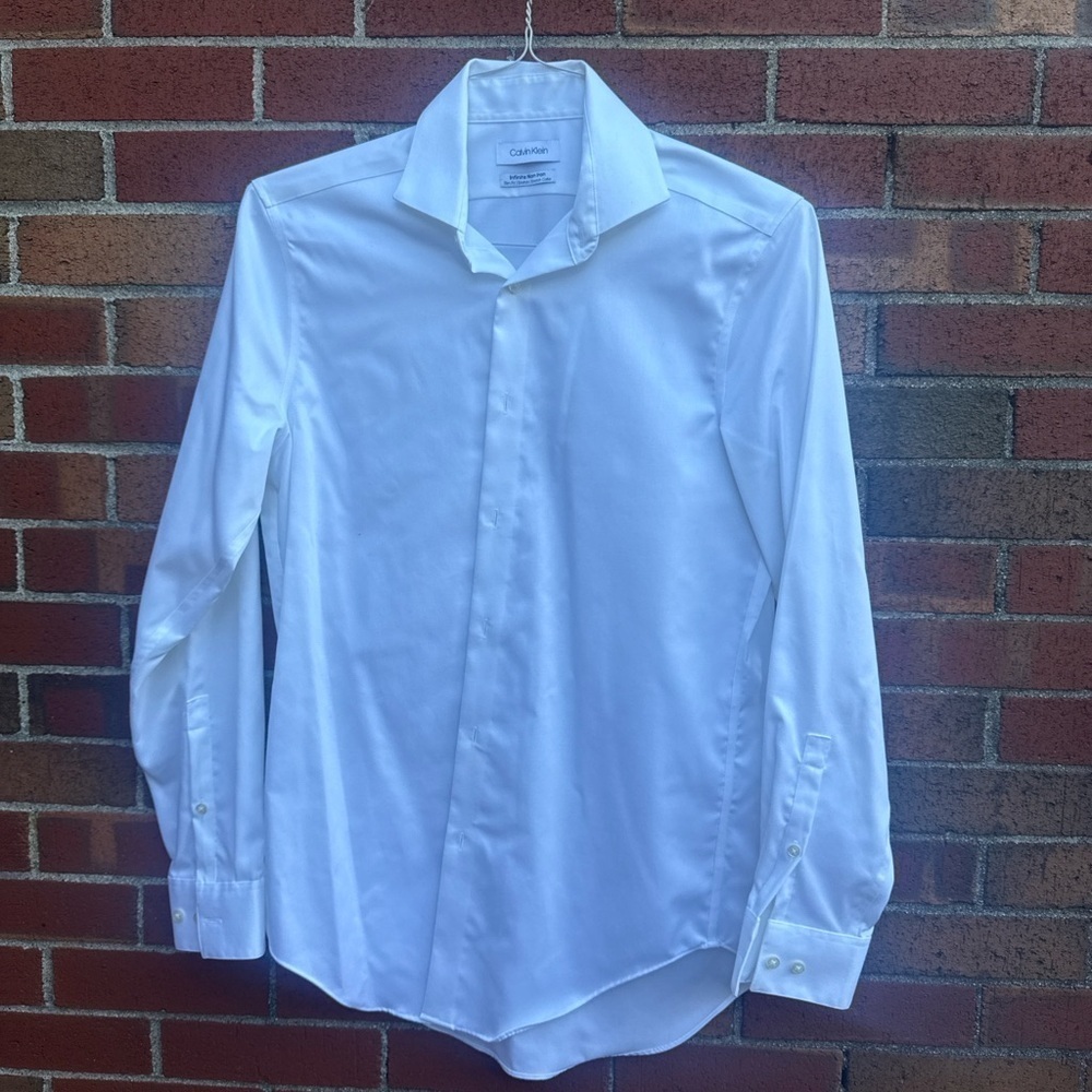 Calvin Klein Men's Classic White Dress Shirt